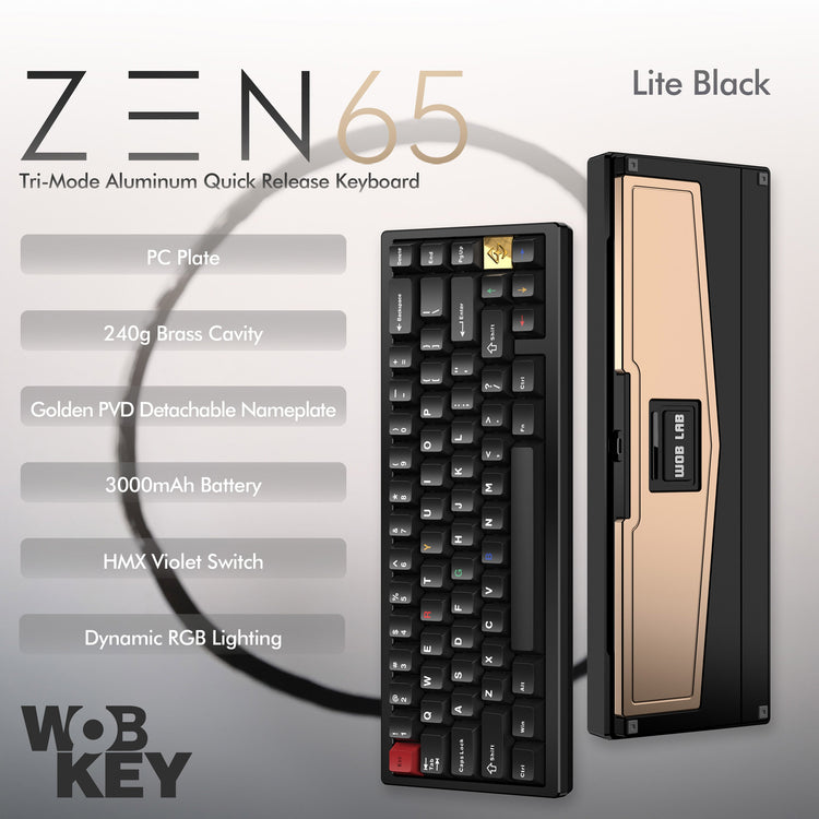 WOBKEY Zen 65 * Aluminum Wireless Keyboard MK0CF8LSND |26259|