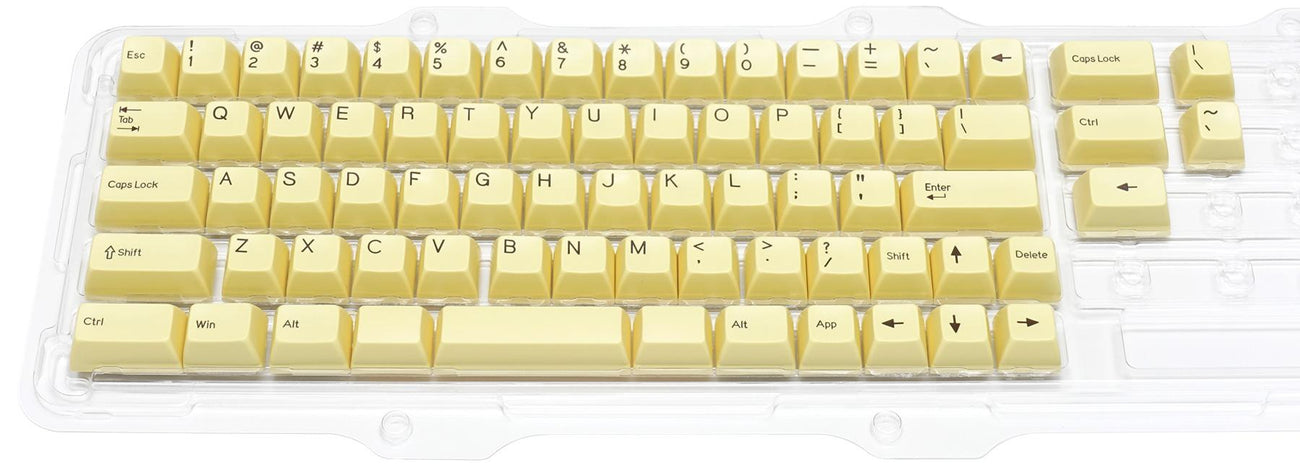 Filco Custard MINILA 72 Key SA Profile Double Shot ABS Keycap Set