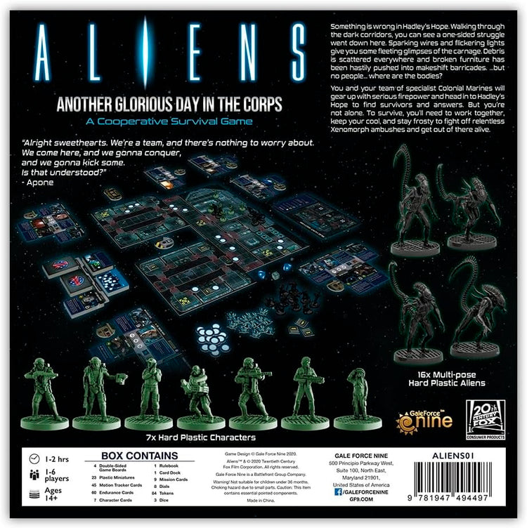 Aliens Another Glorious Day in the Corps Board Cooperative Survival Game MKO1N8KHT5 |76431|