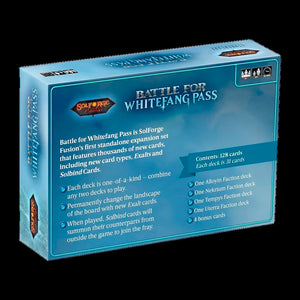 Solforge Fusion Set Booster Kit Battle for WhiteFang Pass First Edition MKJQ4YJ7LL |76434|