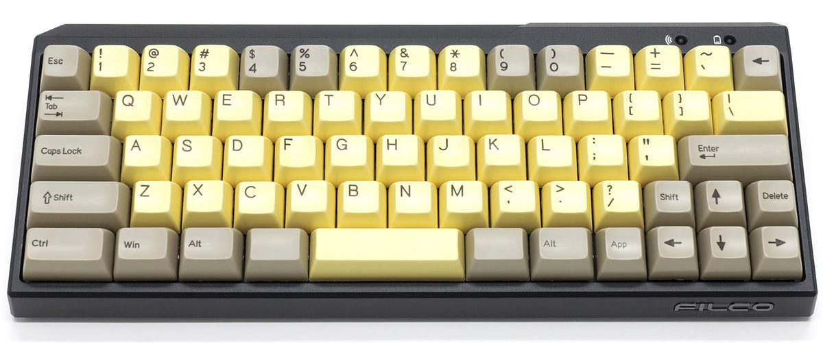Filco Chocolate / CustardMINILA 72 Key SA Profile Double Shot ABS Keyc