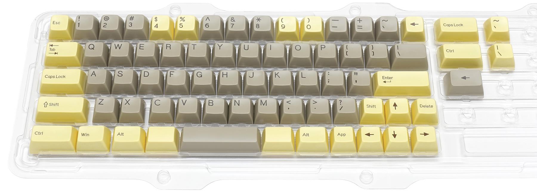 Filco 72-Key ABS Double Shot MINILA Keycap Set Custard x Chocolate MKY8ZGVTBS |38993|