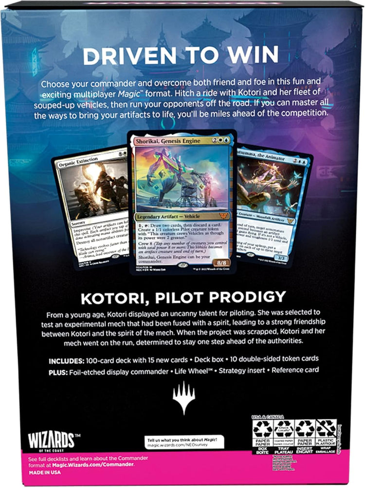 Magic The Gathering Kamigawa Neon Dynasty Commander Deck Buckle Up MKCNFLK2YI |76560|
