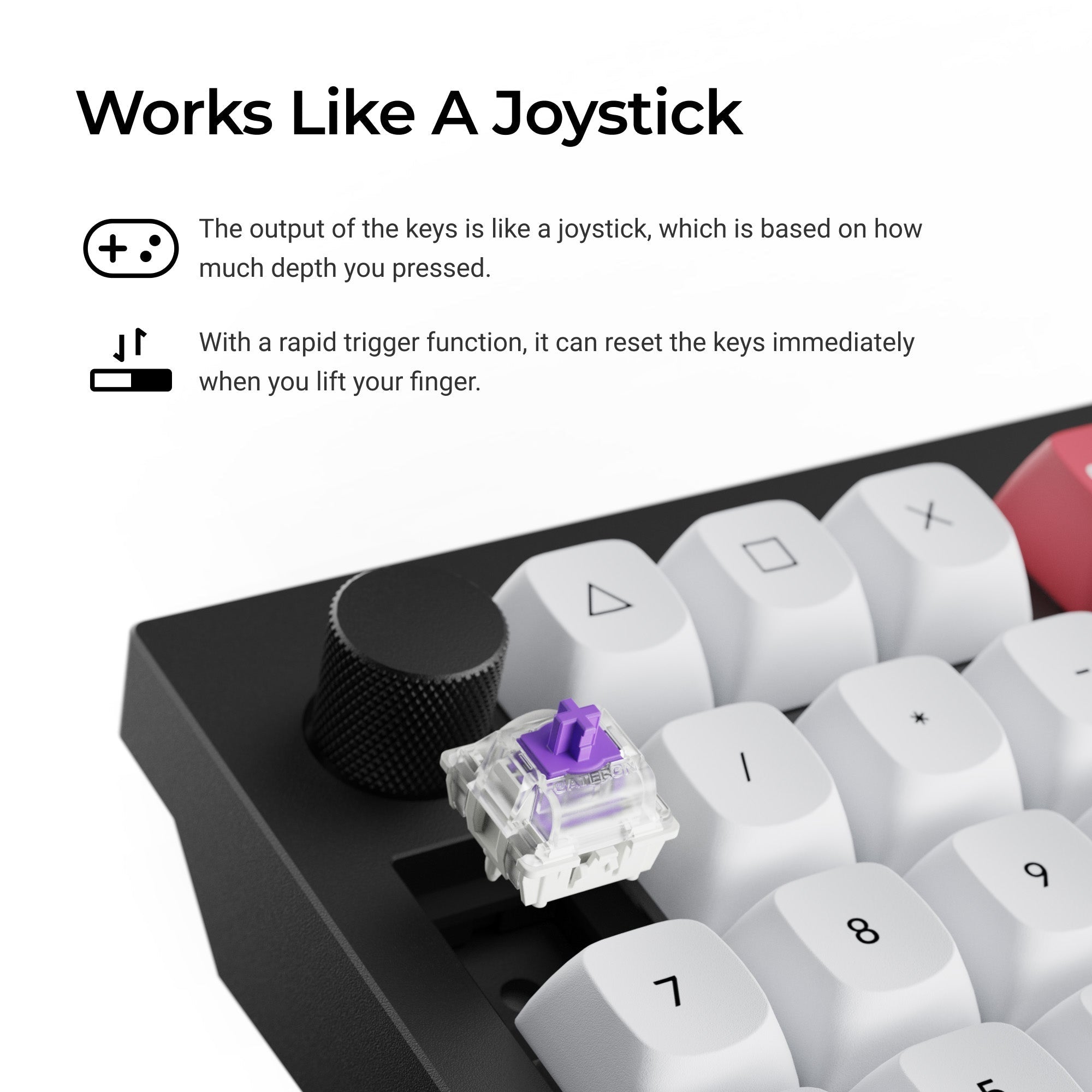 Keychron Q12 HE Southpaw Hotswap Wireless RGB Keyboard keyboard image