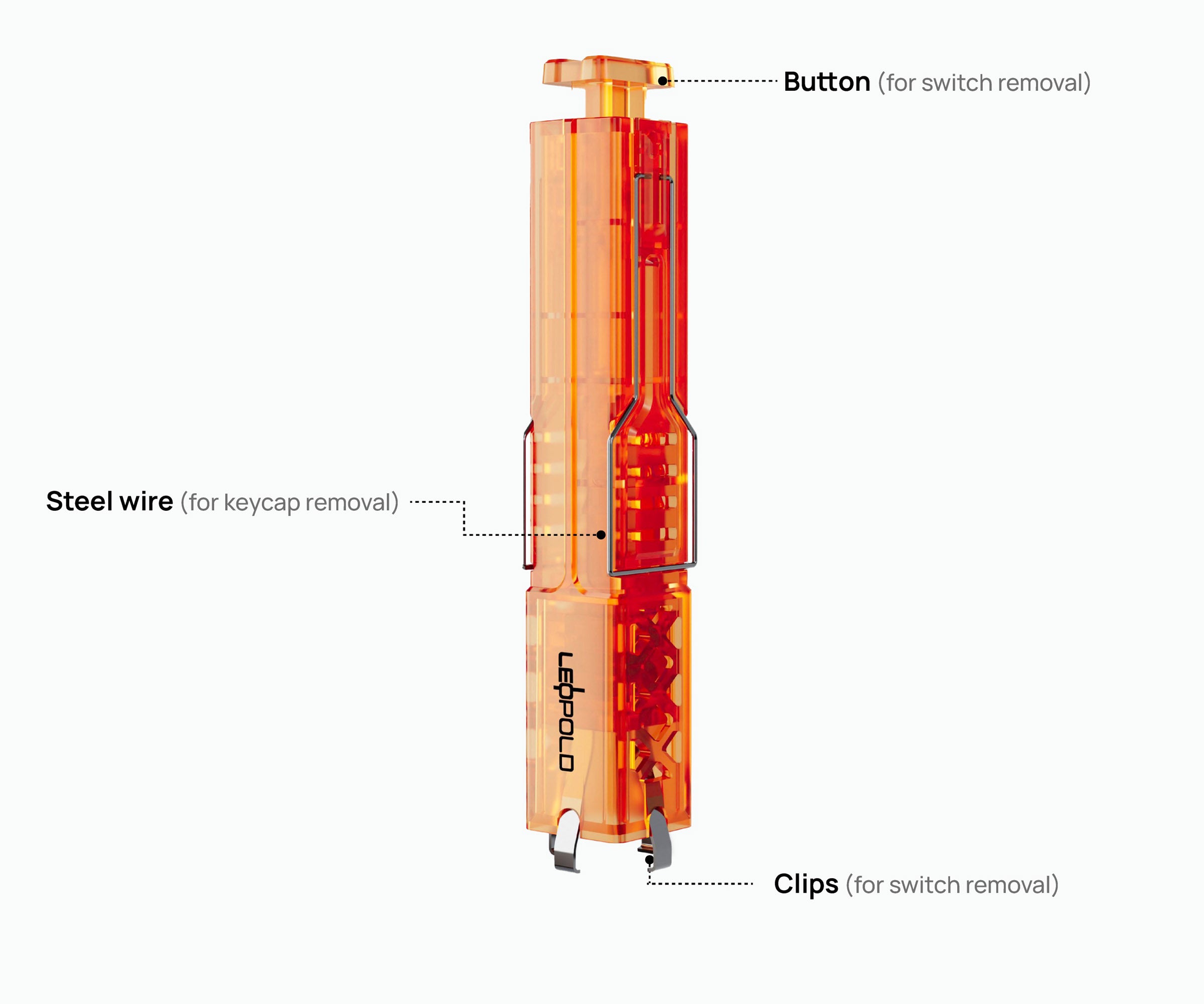 Leopold 2 in 1 Keycap and Switch Puller MK4DF4PHI6 |0|