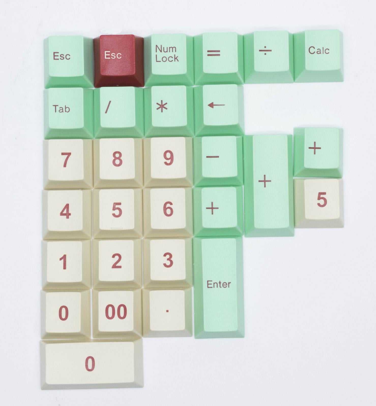 Tai-Hao Jukebox Cubic Profile Double Shot ABS Keycaps MKQ48CG6D5 |26428|