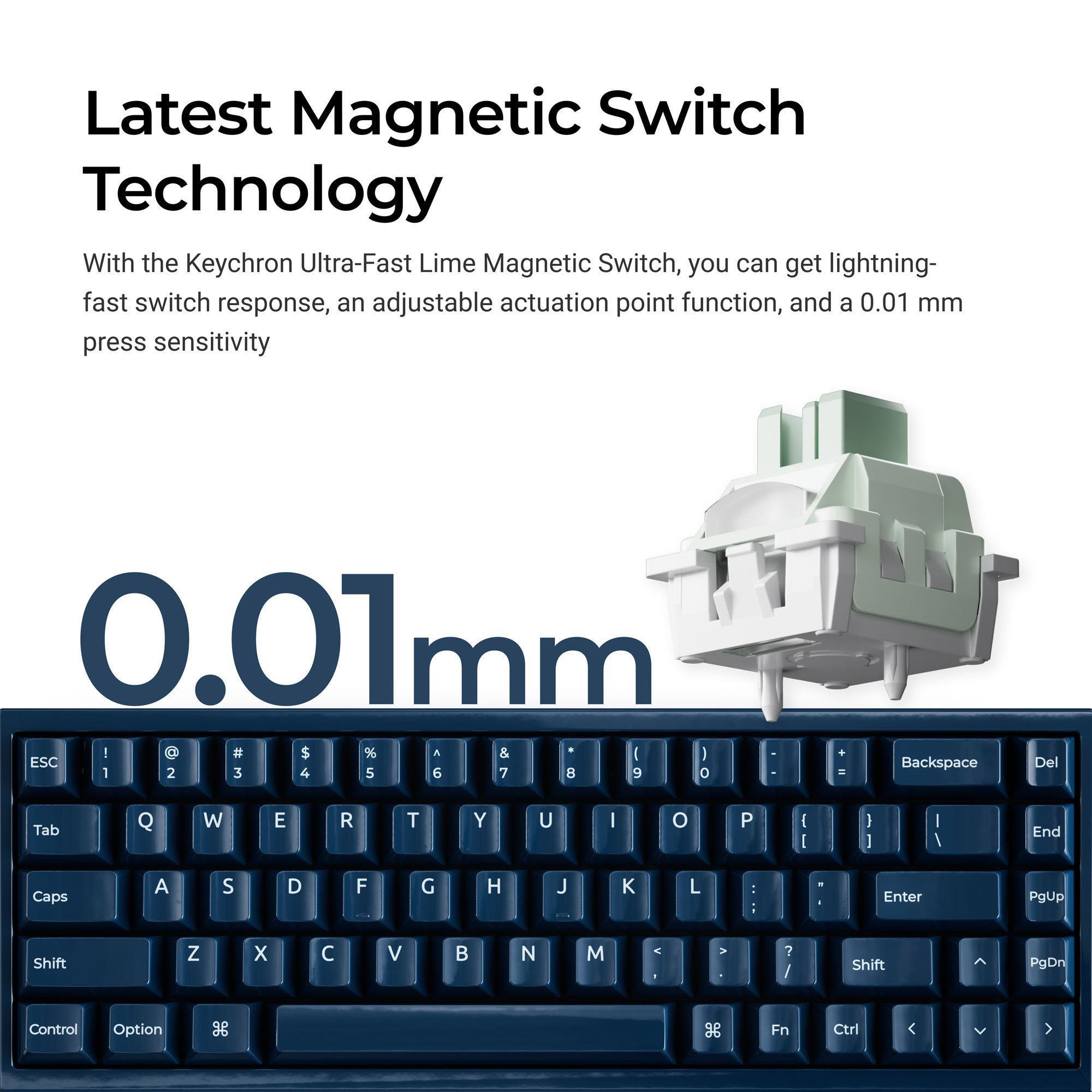 Keychron Q16 HE 8K Magnetic Ceramic 65% Keyboard keyboard image