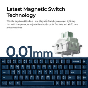Keychron Q16 HE Magnetic Ceramic 8K Keyboard MKKYAAJRGA |76958|