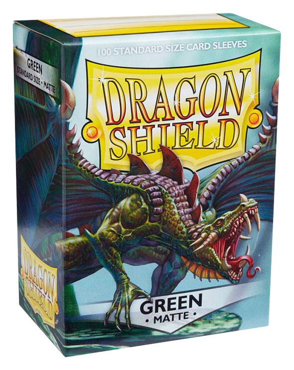 Dragon Shield Standard Matte Card Sleeves Green 100ct MK1ZBZAEBK |0|