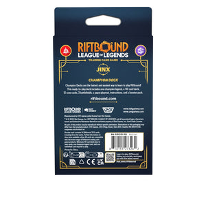 Riftbound League of Legends TCG Set One - Origins Champion Deck Jinx MK6BL50C8R |77118|