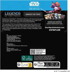 Star Wars Unlimited Legends of the Force Booster Pack Display MKG7PFQ7SF |77209|
