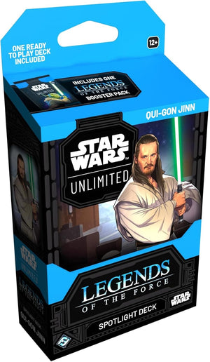 Star Wars Unlimited Legends of the Force Spotlight Deck Qui-Gon Jinn MKJ1MEFRBS |0|