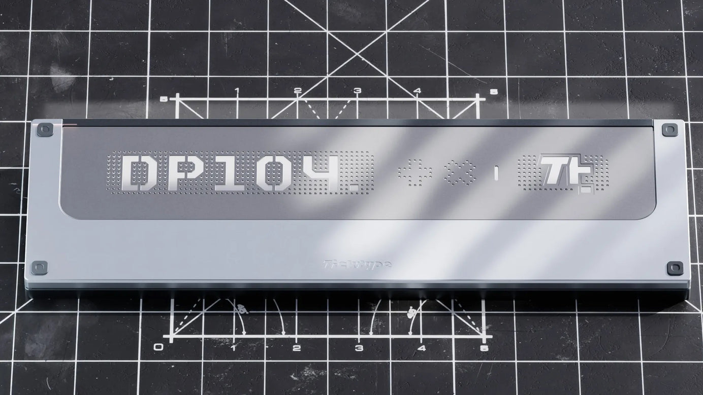 Ticktype DP104 Aluminum Wireless Keyboard MKTJU01MRO |77398|