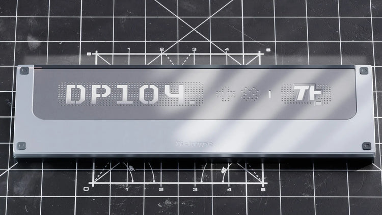 Ticktype DP104 Aluminum Wireless Keyboard MKTJU01MRO |77398|