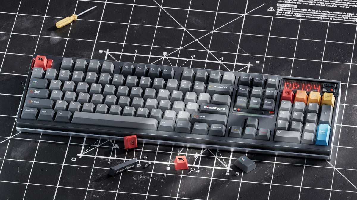 Dtp Keyboard Ticktype DP104 8K Aluminum Wireless RGB Keyboard