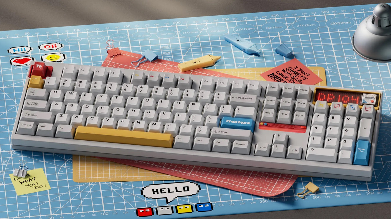 Ticktype DP104 Aluminum Wireless Keyboard MKTJU01MRO |77384|