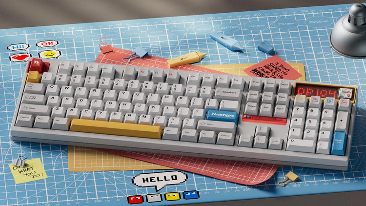 Ticktype DP104 Aluminum Wireless Keyboard MKTJU01MRO |77384|