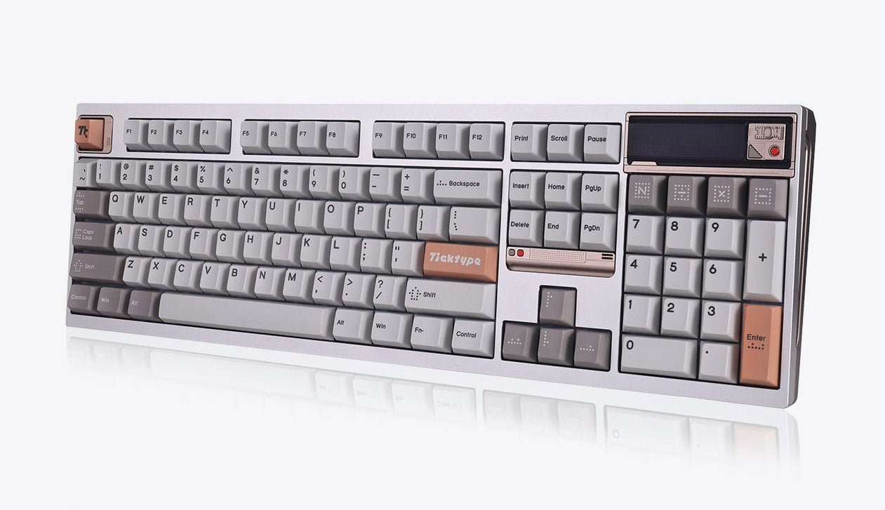 Ticktype DP104 Aluminum Wireless Keyboard MKTJU01MRO |26609|
