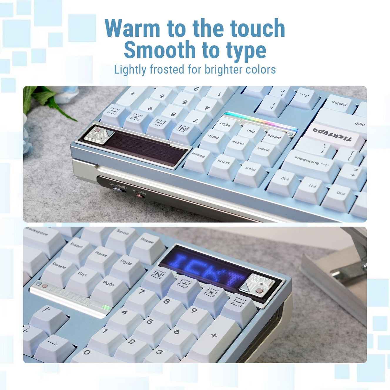 Ticktype DP104 Aluminum Wireless Keyboard MKTJU01MRO |77374|