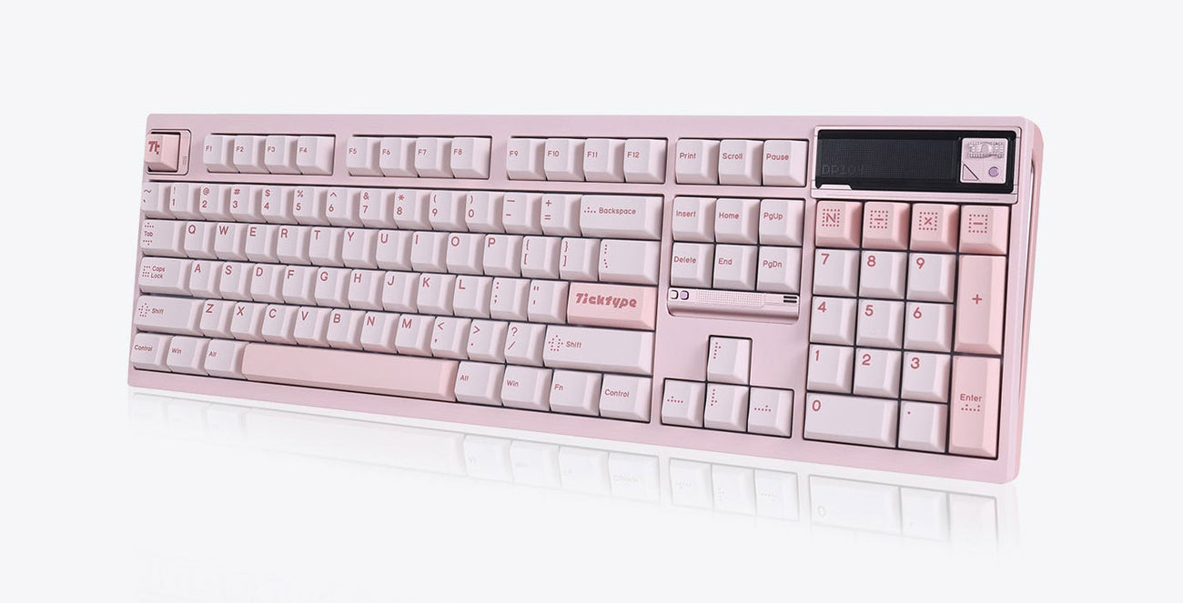 Ticktype DP104 Aluminum Wireless Keyboard MKTJU01MRO |26611|