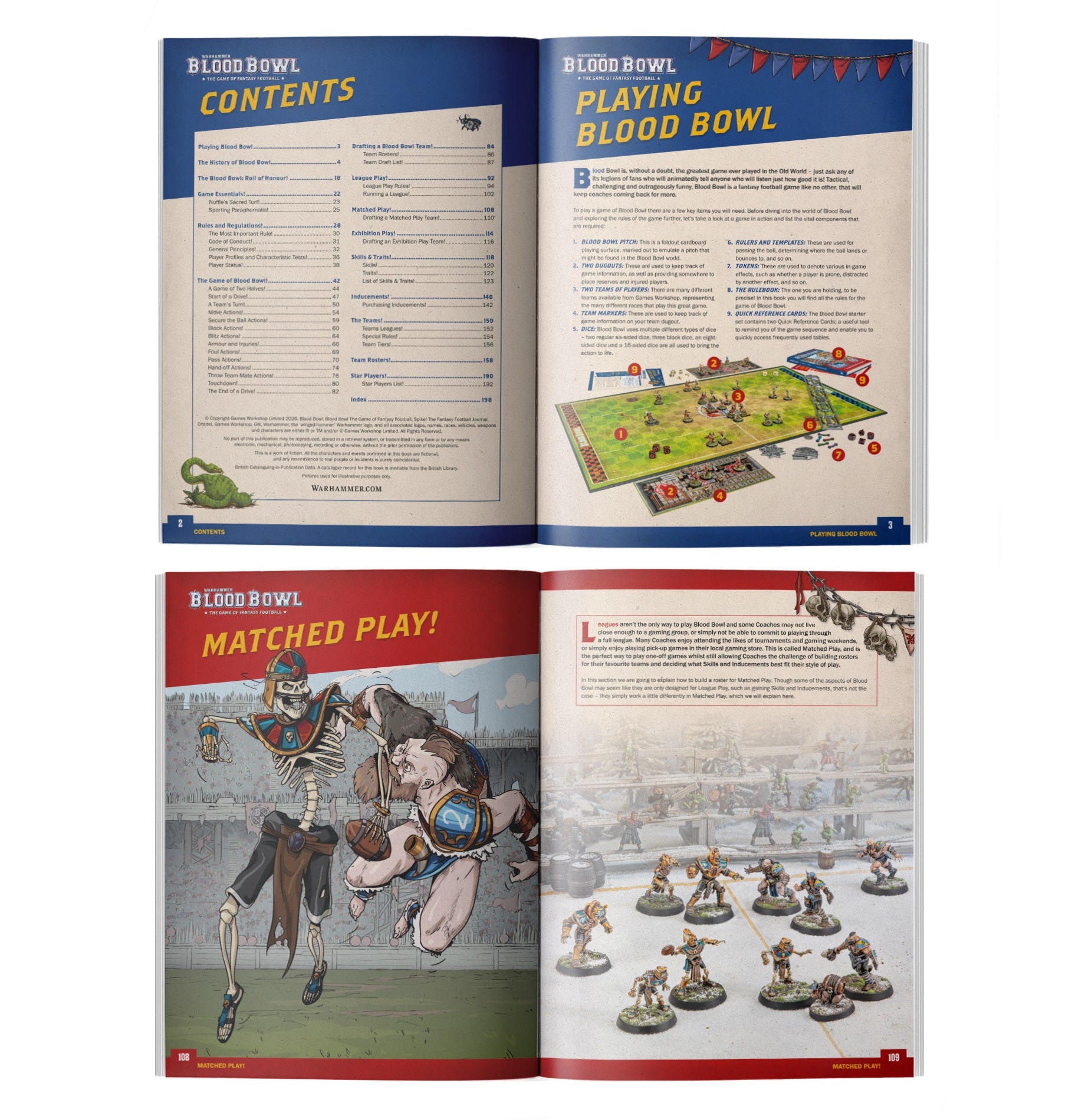 Warhammer Blood Bowl Official Rulebook Third Season Edition MKWX60H6F8 |77261|