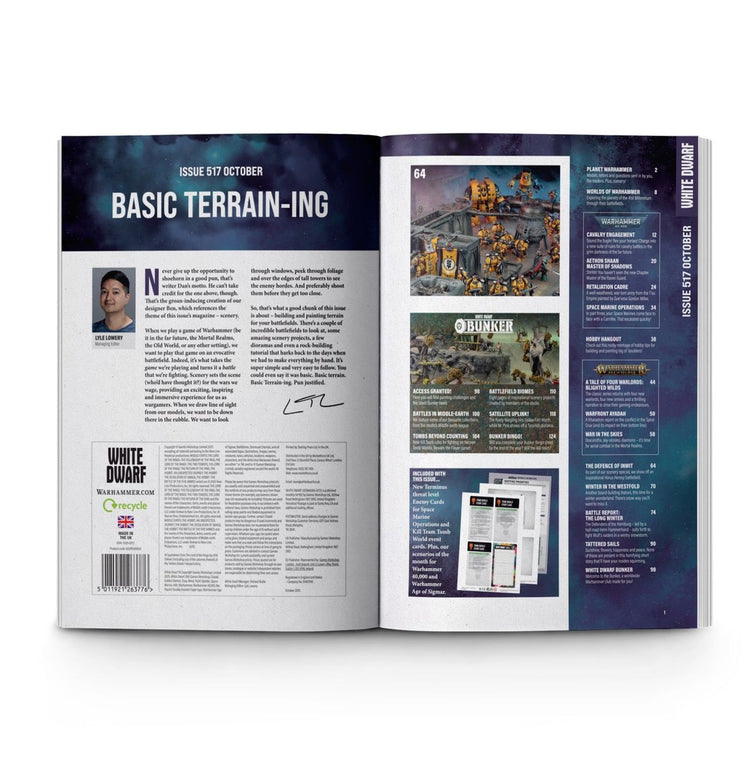 Warhammer White Dwarf Magazine Issue 517 (Oct 25) MK8MKXEDRC |77288|