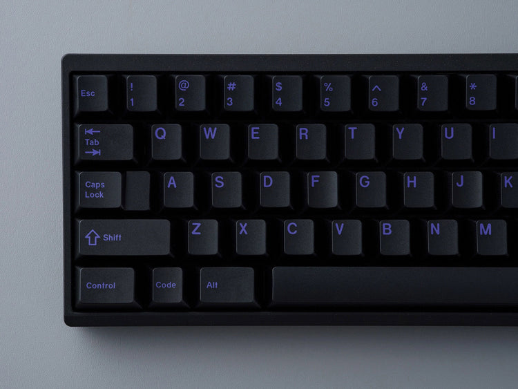 GMK x Glarses Purple on Black (POB) * CYL Profile Double Shot ABS Keycap Set MK6O1P1MZC |77301|
