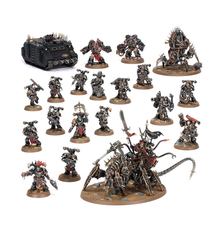 Warhammer 40000 Chaos Space Marines Battleforce : Hellforged Warband MKL98R9NPU |77340|