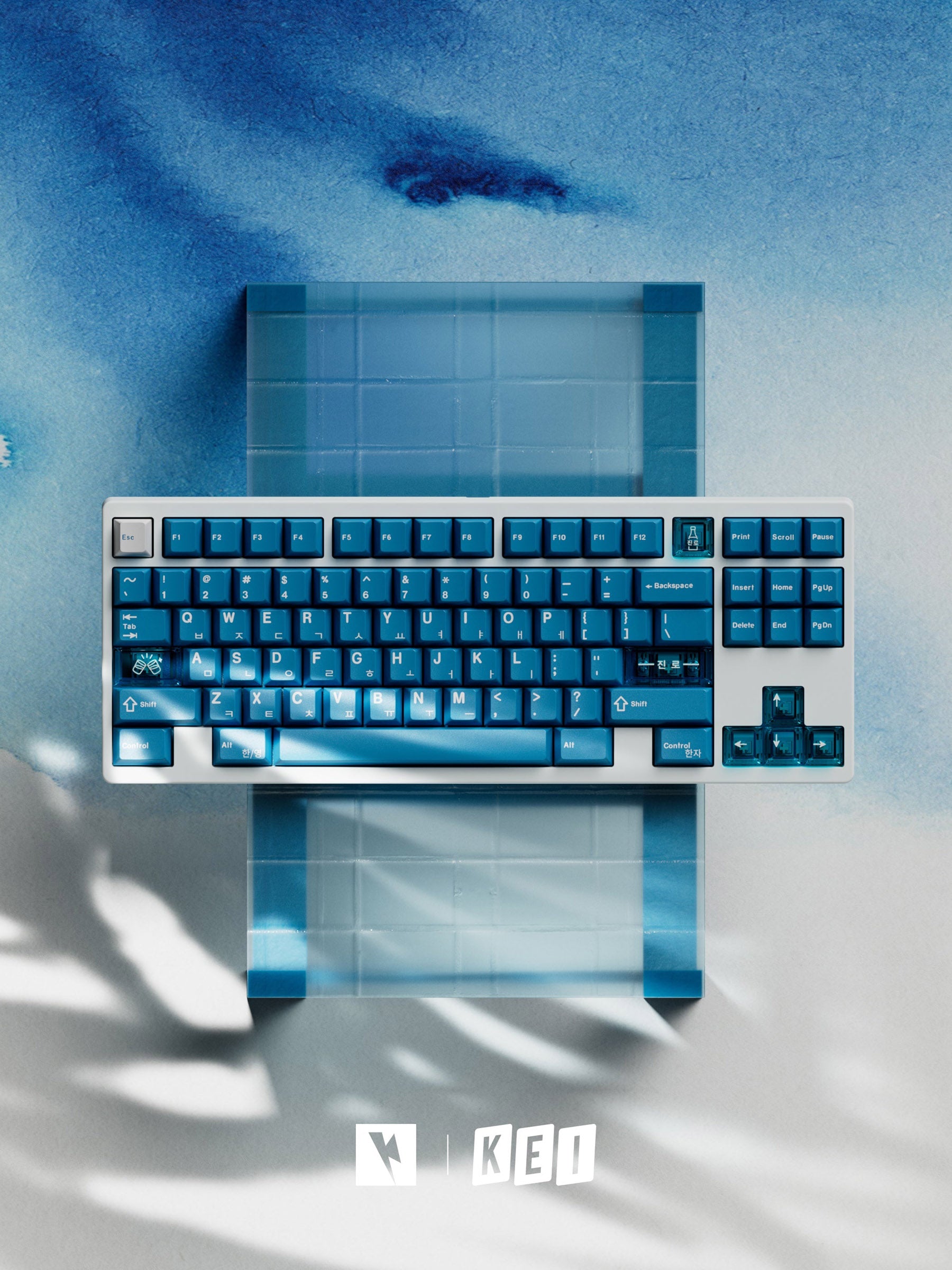 Key Kobo Soju Blue Cherry Profile Double Shot ABS Keycap Set