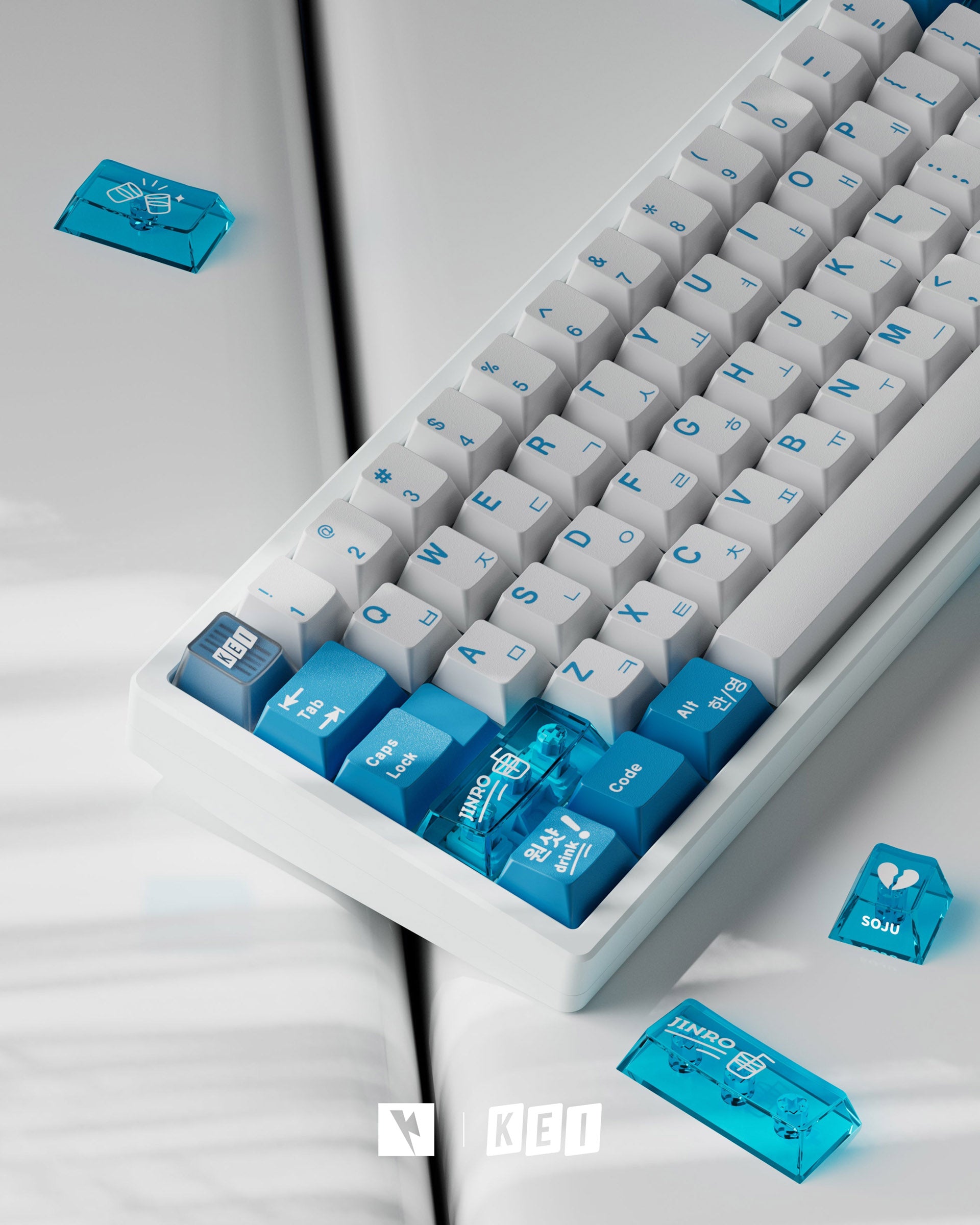 Key Kobo Soju Blue Keycap Set MK5E0XHE43 |77562|