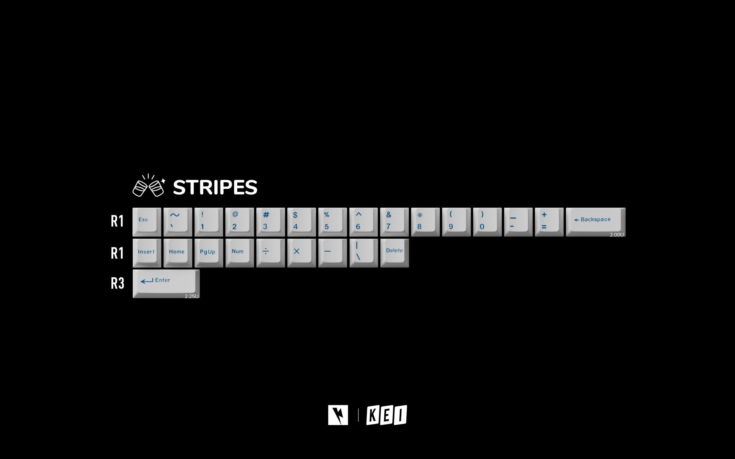 Key Kobo Soju Blue Keycap Set MK5E0XHE43 |26661|