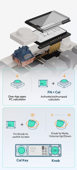 Chilkey ND104 CNC Aluminum Hotswap Wireless RGB Keyboard MKY5EJM5XC |77531|
