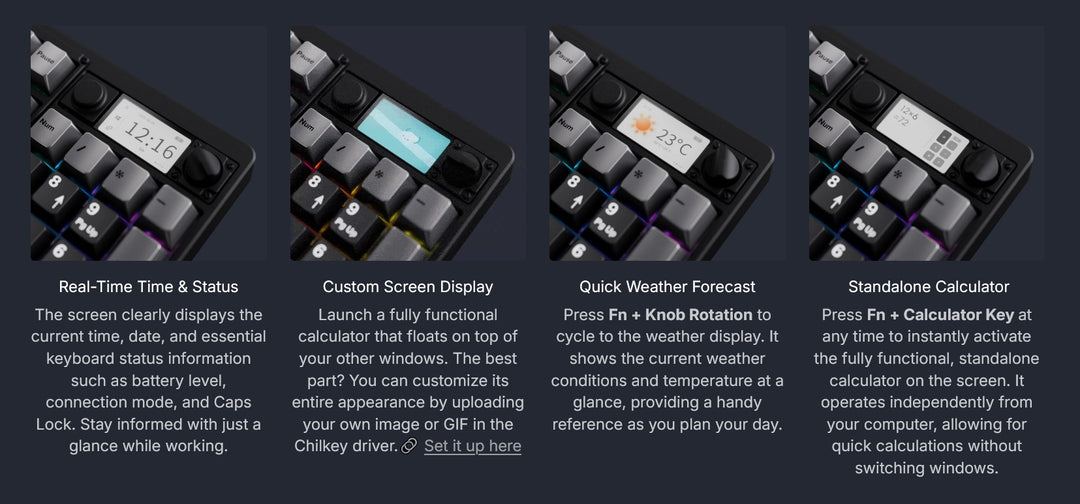 Chilkey ND104 CNC Aluminum Hotswap Wireless RGB Keyboard MKY5EJM5XC |77537|