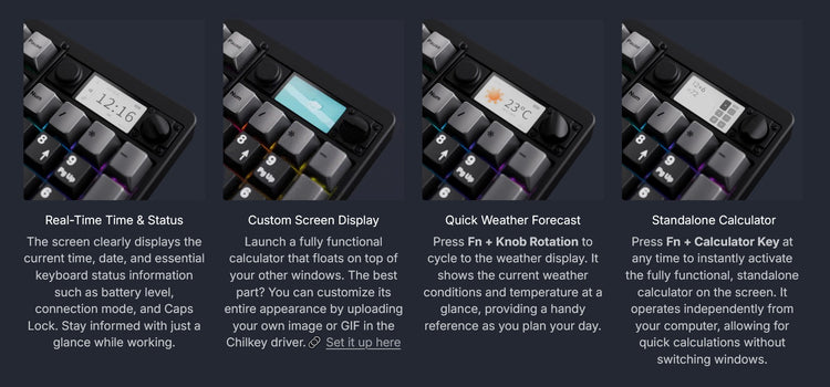 Chilkey ND104 CNC Aluminum Hotswap Wireless RGB Keyboard MKY5EJM5XC |77537|