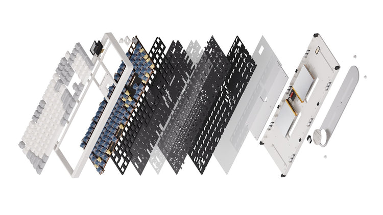 Chilkey ND104 CNC Aluminum Hotswap Wireless RGB Keyboard MKY5EJM5XC |77533|