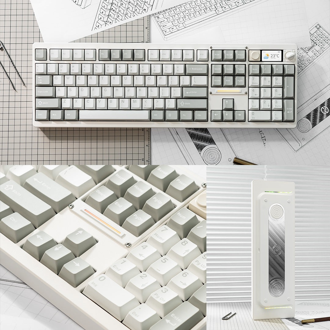 Chilkey ND104 CNC Aluminum Hotswap Wireless RGB Keyboard MKY5EJM5XC |77519|