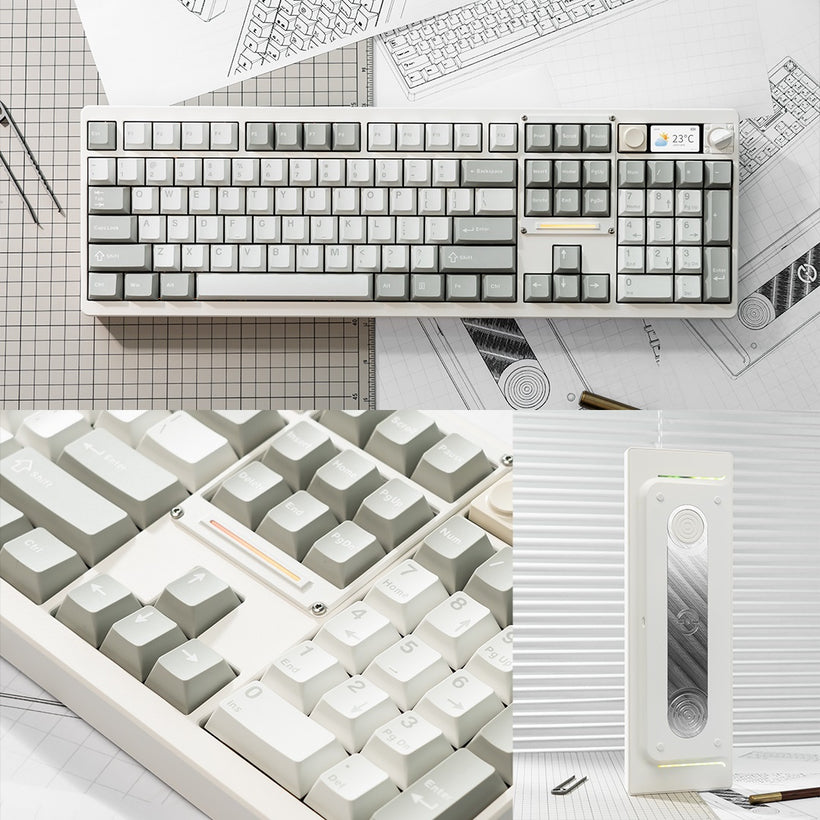 Chilkey ND104 CNC Aluminum Hotswap Wireless RGB Keyboard MKY5EJM5XC |77519|
