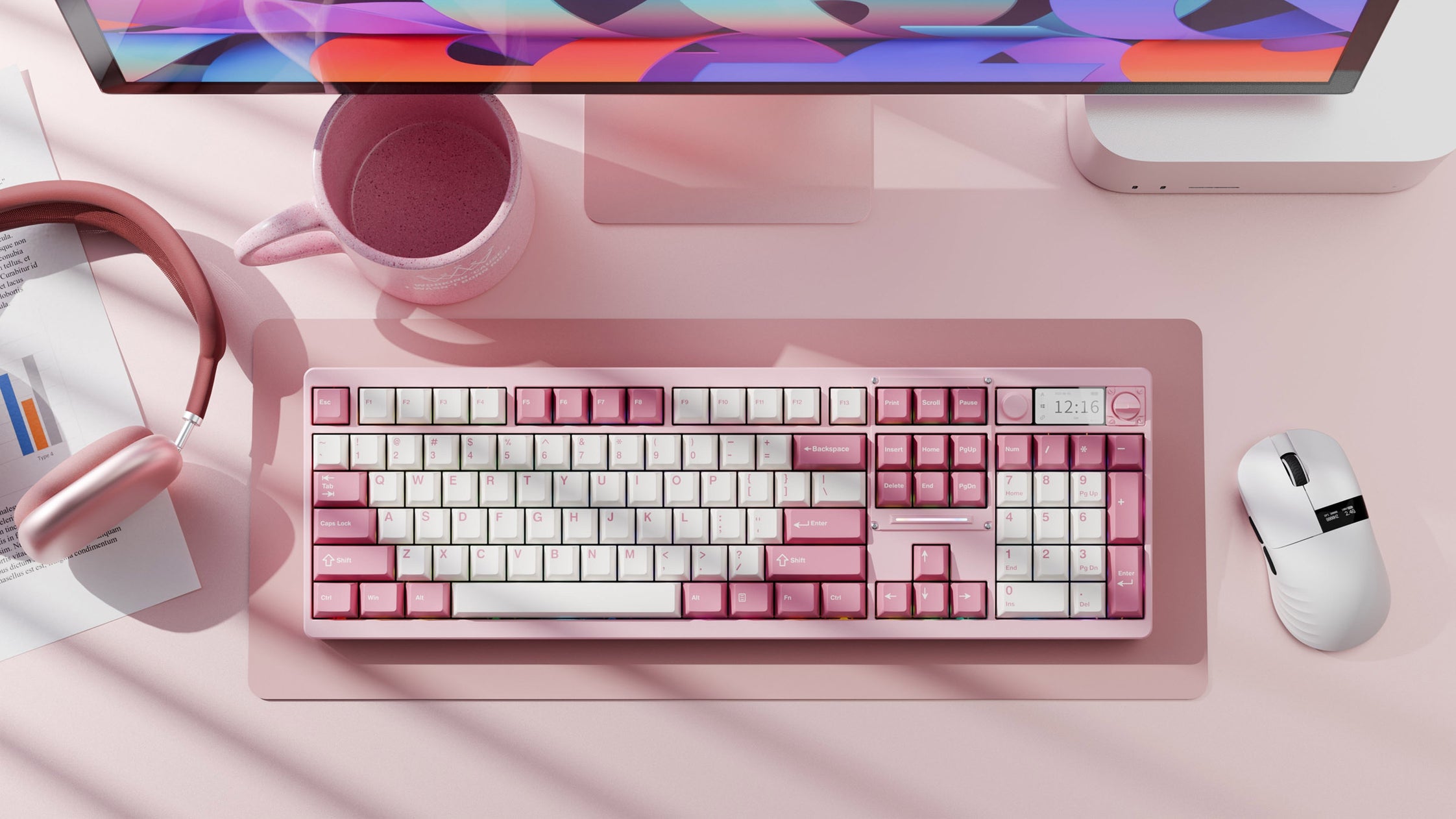 Chilkey ND104 CNC Aluminum Hotswap Wireless RGB Keyboard MKY5EJM5XC |77507|