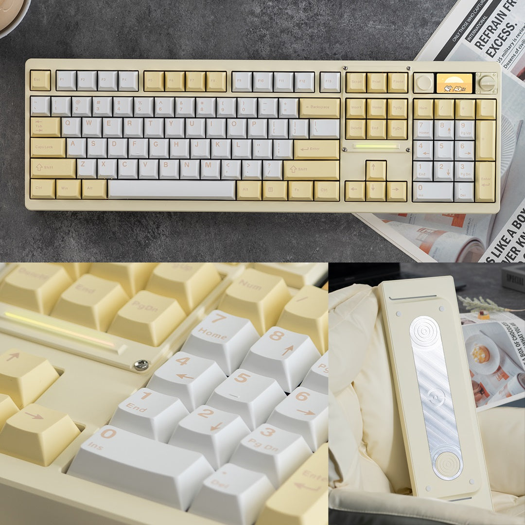 Chilkey ND104 CNC Aluminum Hotswap Wireless RGB Keyboard MKY5EJM5XC |77504|