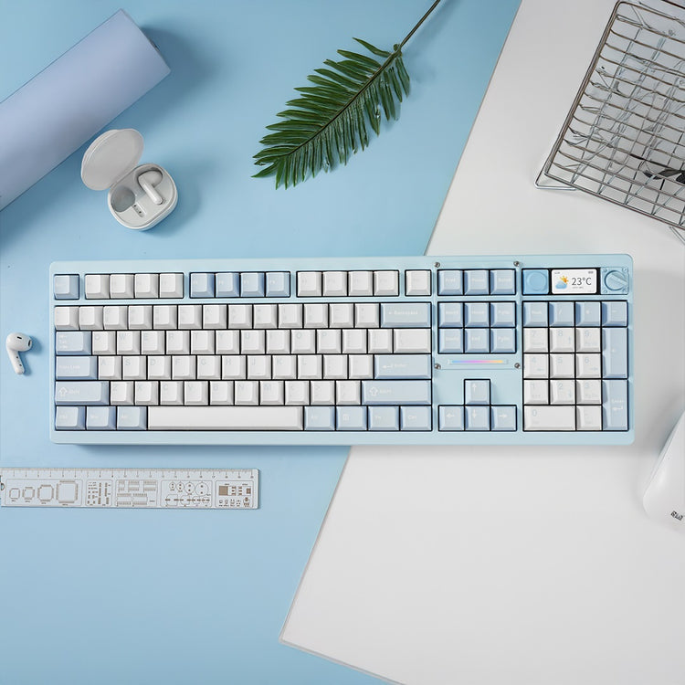 Chilkey ND104 CNC Aluminum Hotswap Wireless RGB Keyboard MKY5EJM5XC |77513|