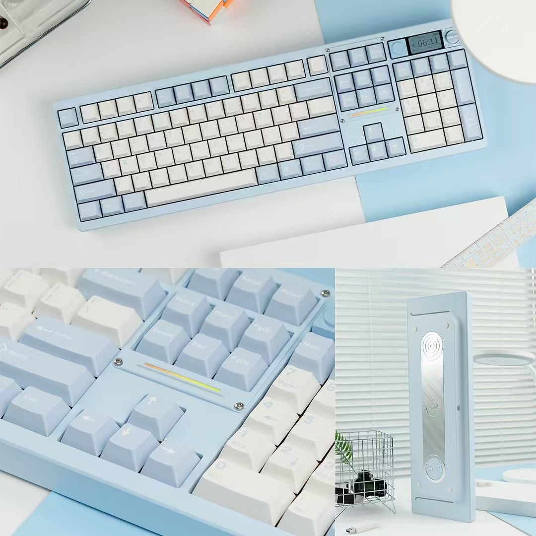 Chilkey ND104 CNC Aluminum Hotswap Wireless RGB Keyboard MKY5EJM5XC |77515|