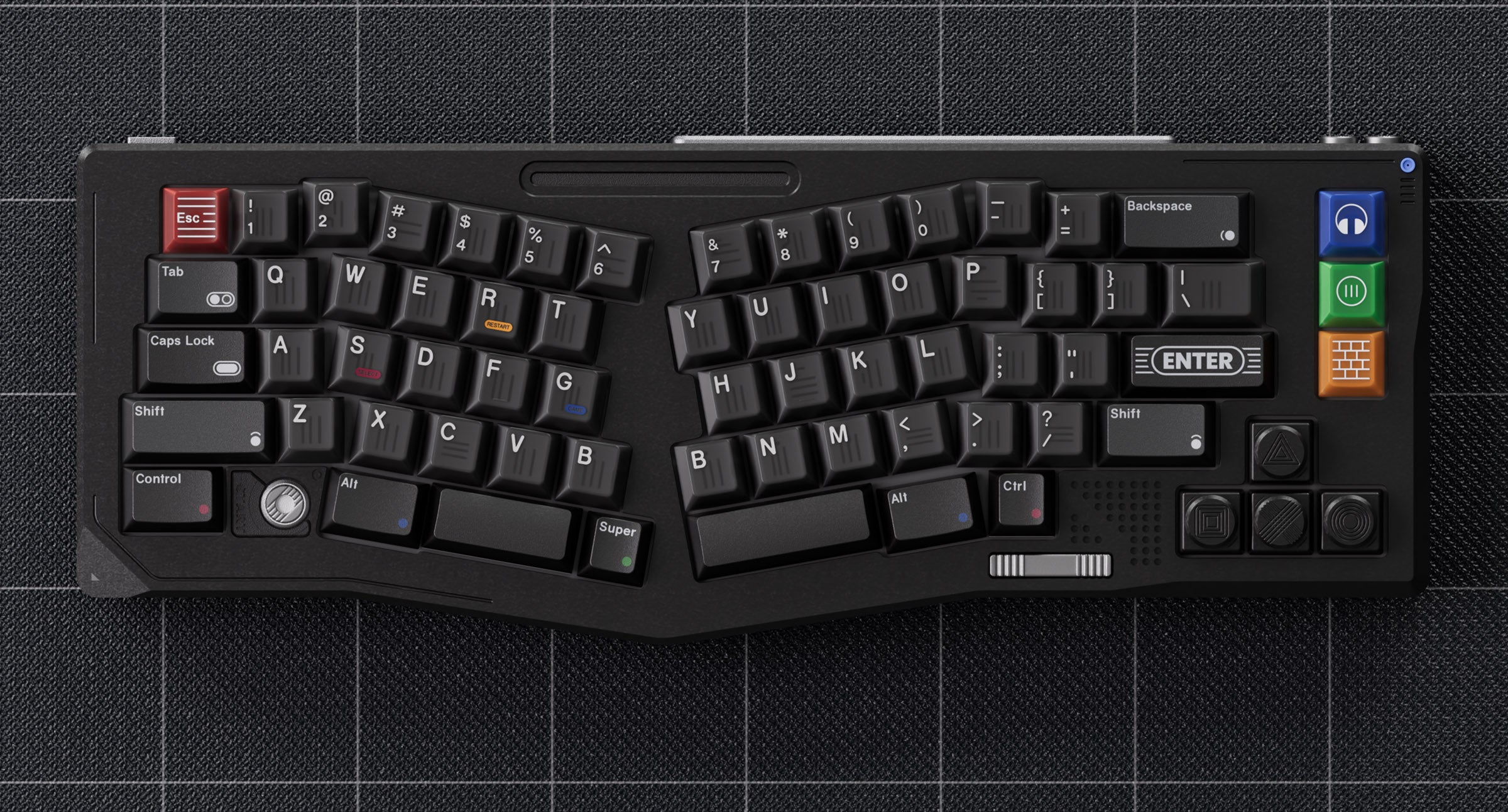 80Retros Game 1989 Black Translucent * Keycap Set MKY1PT8M4E |77585|