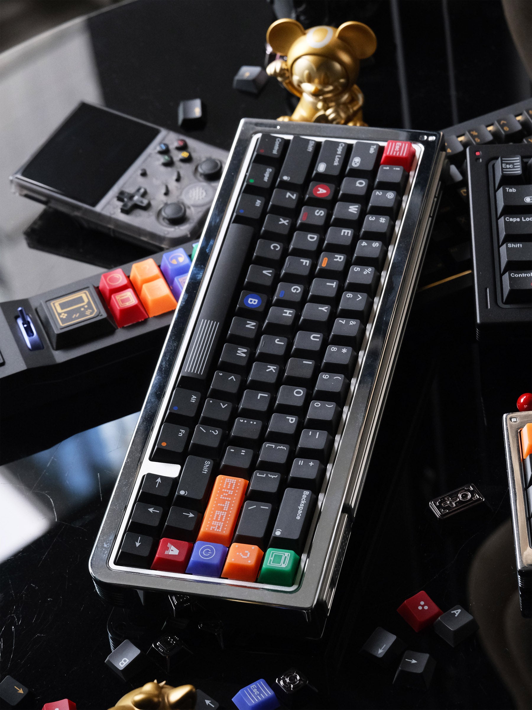 80Retros Game 1989 Black Translucent Keycap Set