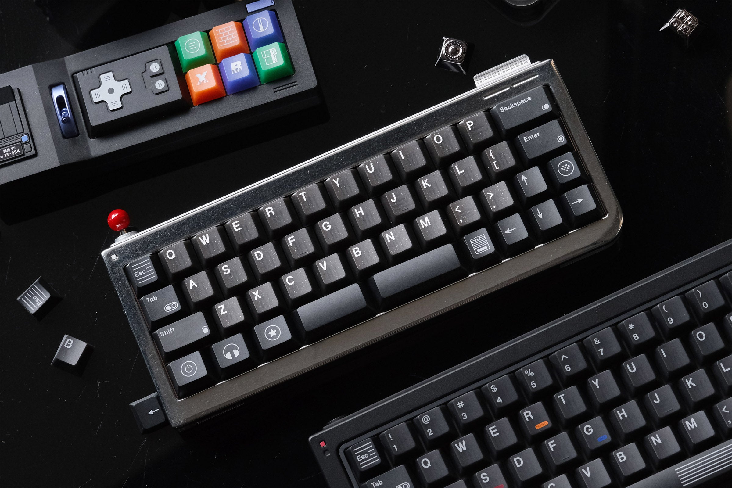 80Retros Game 1989 Black Translucent Keycap Set