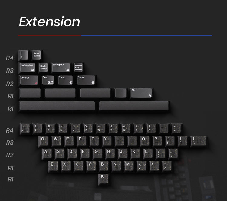 80Retros Game 1989 Black Translucent * Keycap Set MKY1PT8M4E |26718|