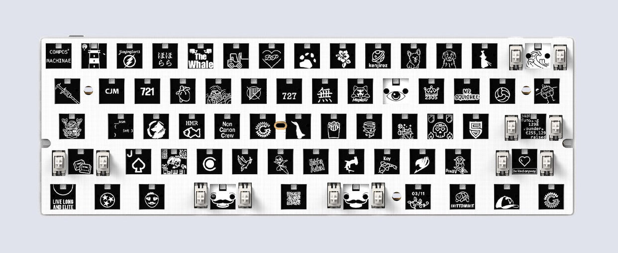 Wooting 60HE V2 * Magnetic 8K Keyboard PCB Module MKROYPXIS9 |26732|