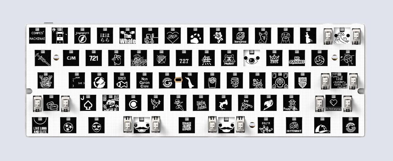 Wooting 60HE V2 * Magnetic 8K Keyboard PCB Module MKROYPXIS9 |26732|