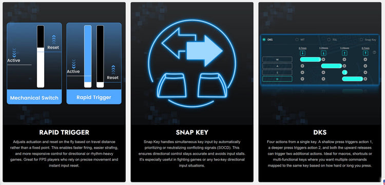 Womier SK75 TMR Magnetic 8K Aluminum Wireless RGB Keyboard MK72VX3L6T |77650|