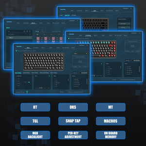 Womier SK75 TMR Magnetic 8K Aluminum Wireless RGB Keyboard MK72VX3L6T |77666|