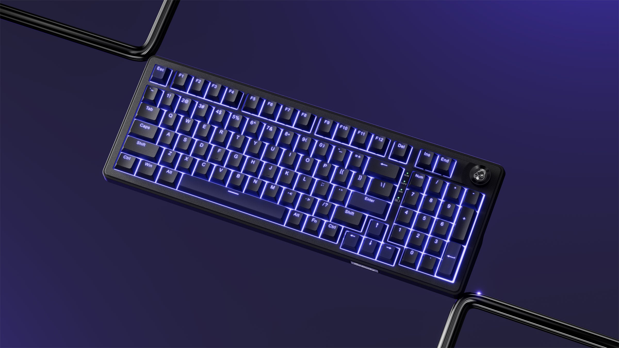 Ducky OK-M 98 * Hotswap Wireless RGB Keyboard MKEURRU3QE |77869|